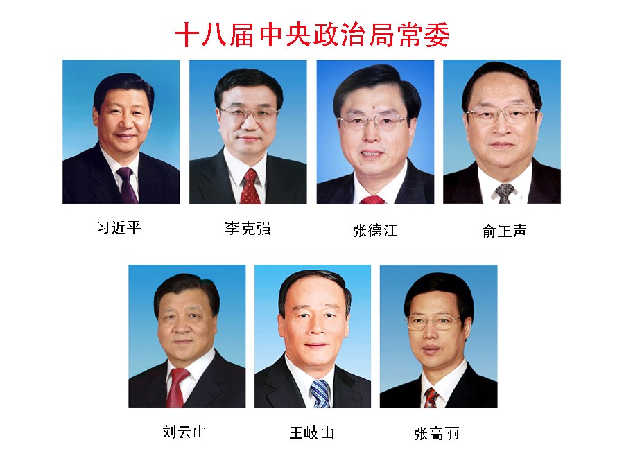 历届中国共产党中央政治局常委照片_手机网易网