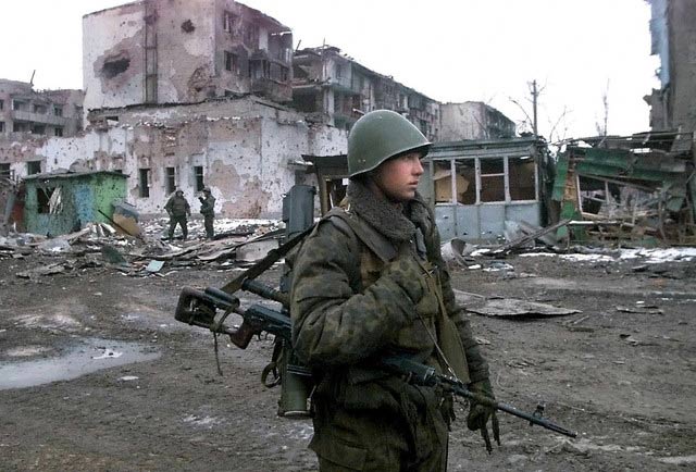 两次车臣战争血腥旧照。