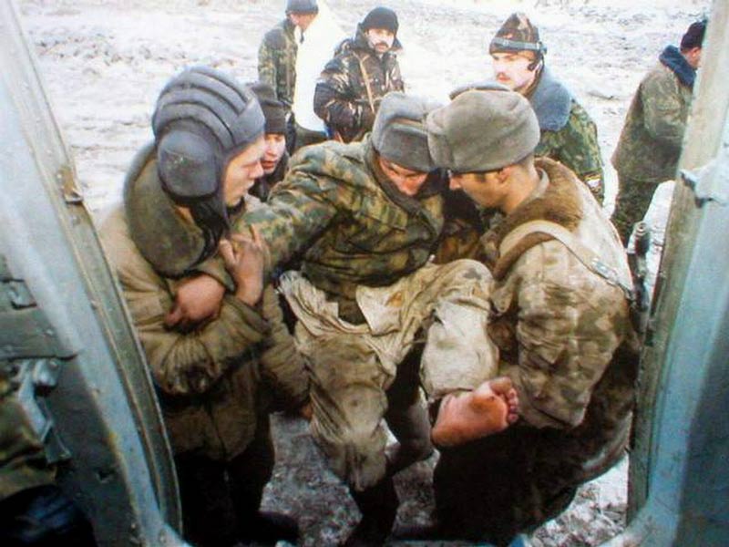 两次车臣战争血腥旧照。