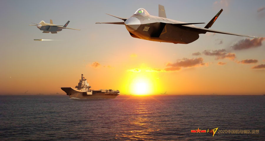 网友制作歼20发射导弹cg 画面震撼