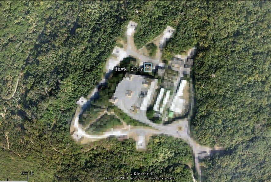 图为台军高雄霍克导弹基地。