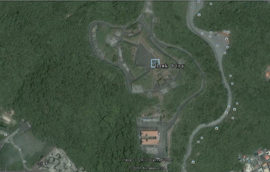 图为台军苏澳霍克导弹基地。