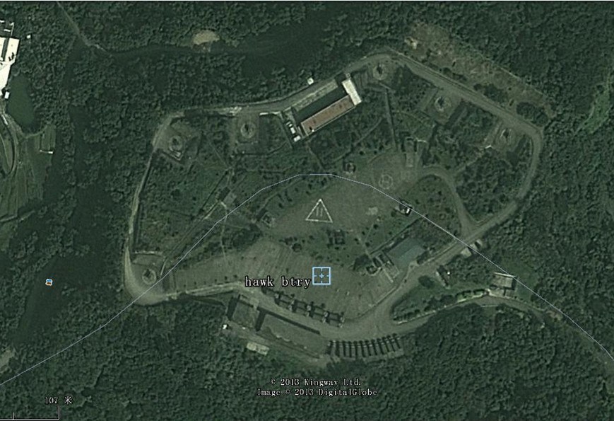 图为台军太古山霍克导弹基地。