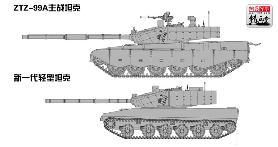从目前世界轻型坦克的发展来看，总重一般控制在25-35吨左右。由此可以推测我国的这款轻型坦克重量也应当在此行列。考虑到新轻坦必须在复杂地形快速机动的苛刻使用条件，轻型坦克虽然在火力上和防护能力上都不能与重型坦克匹敌，但在我国多山地区和高原地区，仍然是不可或缺的战场“多面手”。