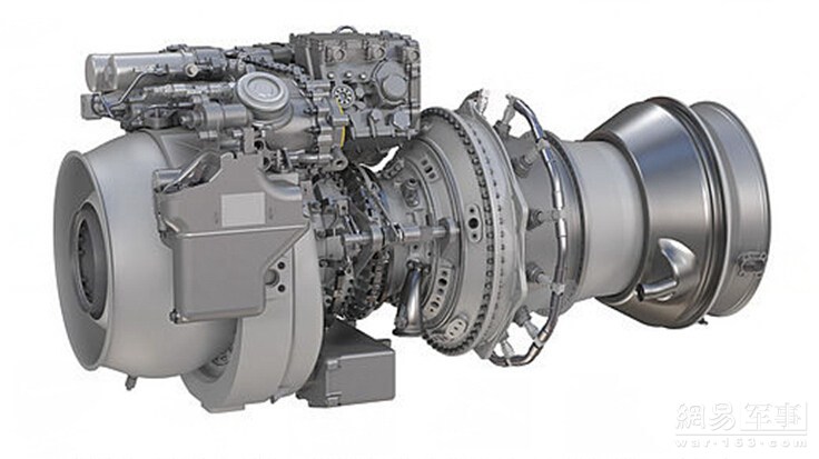 图为：GE3000涡轴发动机。