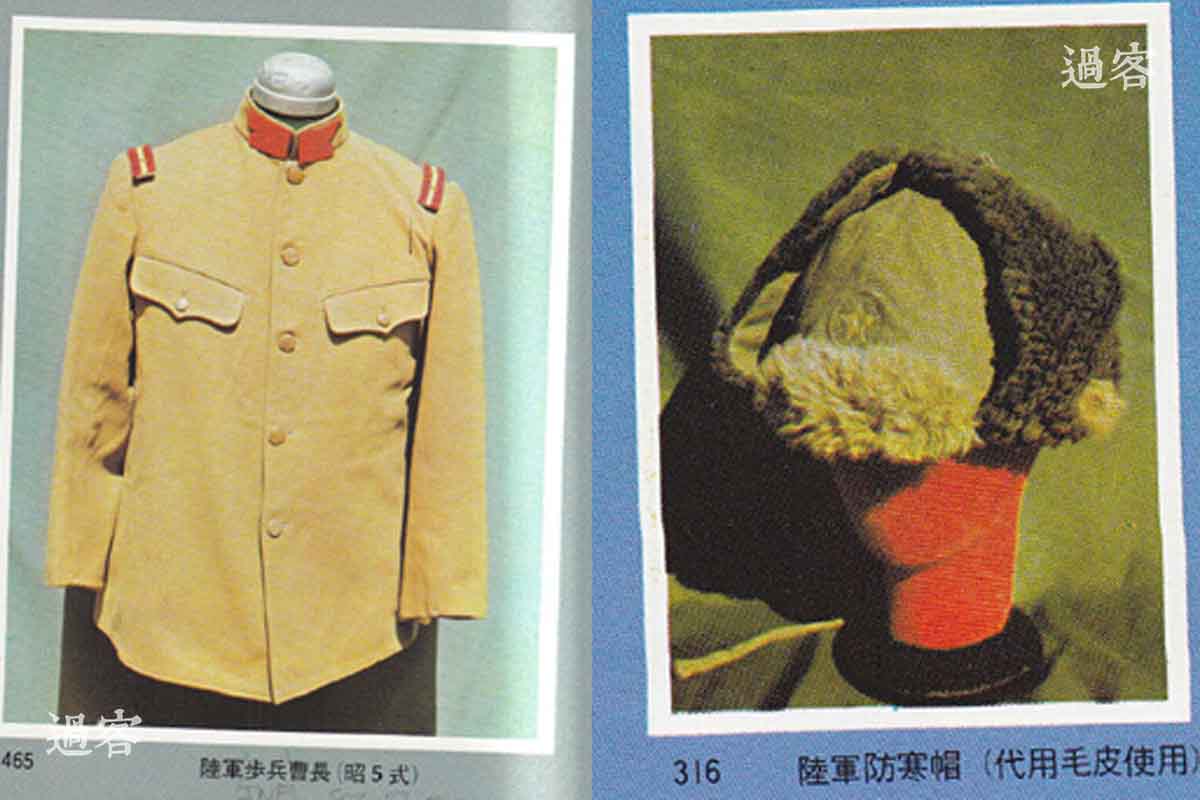 左图为《大日本帝国陆海军》中田忠夫 制作 第139页的昭五式军服照片右图为《大日本帝国陆海军》中田忠夫 制作 第110页的陆军防寒帽照片。所以能够推断，这张照片是拍摄于1938年换新制服之前。南京大屠杀是从1937年12月13日日军攻占南京开始，至少持续了6周，直到1938年2月南京的秩序才开始好转。于此期间，南京正逐渐进入冬季，所以照片中日本兵的防寒帽（日语称谓）也很符合当时的穿戴。从他一颗星的肩章来看，应该是当时的二等兵。（来源：网易新媒体）