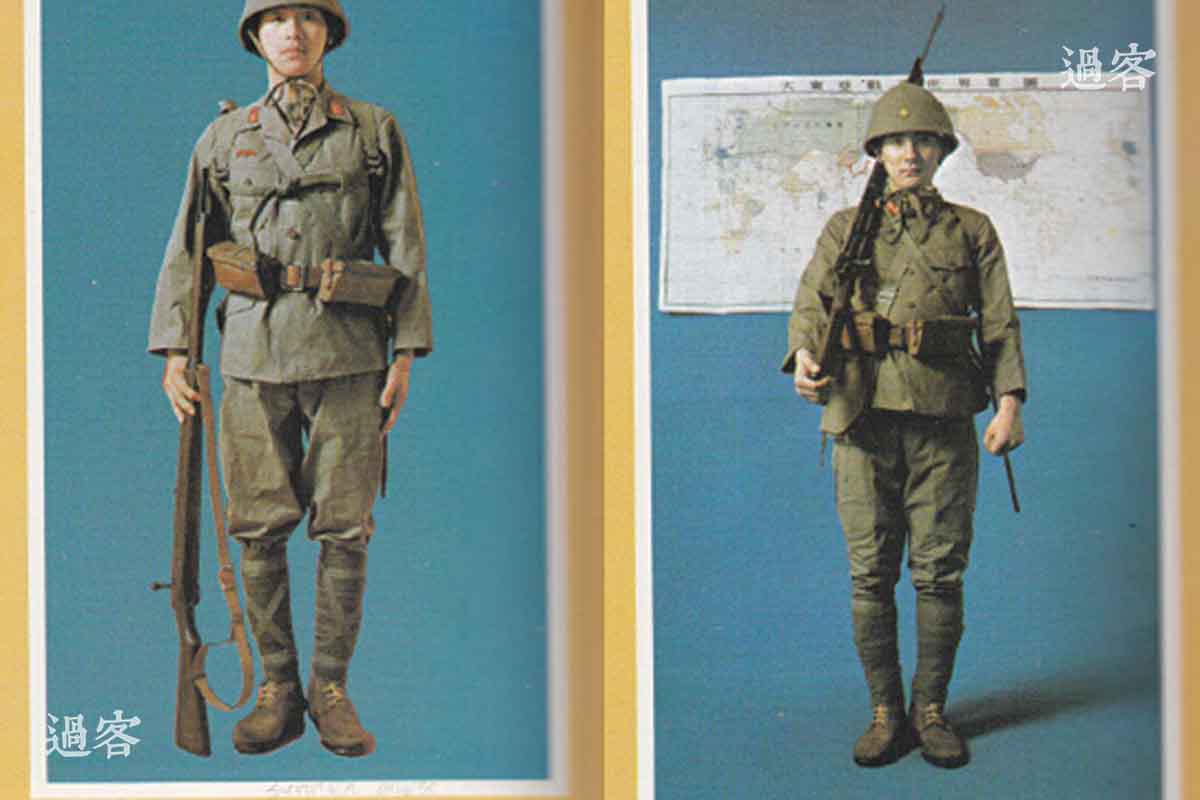 由于这张照片里的日军军服模糊不清，所以无法分辨大致时间，只能推测这些恐怖的照片都是同一时期拍摄的。不过，如果仔细对比这张照片中日军士兵绑腿(日本称为脚绊)的话，可以分辨出这应该是日本陆军冬服的绑腿。（来源：网易新媒体）