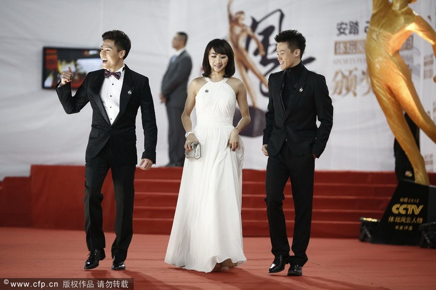 2013年1月19日晚7点30分，“2012CCTV体坛风云人物”颁奖盛典在国家体育馆举行。孙杨、叶诗文分获最佳男女运动员，姚明获评委会大奖。