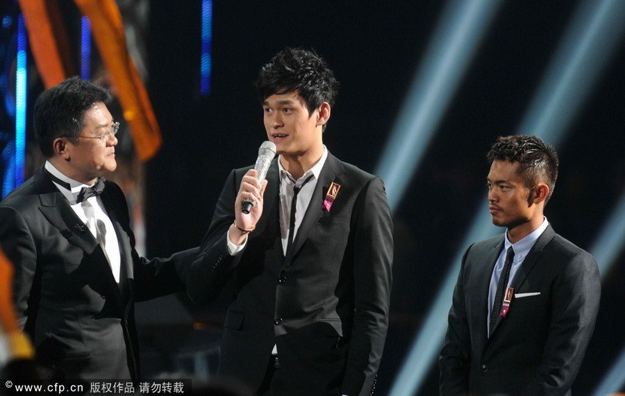 2013年1月19日晚7点30分，“2012CCTV体坛风云人物”颁奖盛典在国家体育馆举行。孙杨、叶诗文分获最佳男女运动员，姚明获评委会大奖。