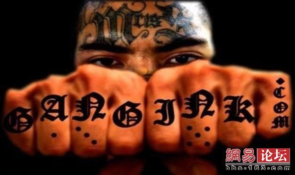 街头黑帮的纹身标志