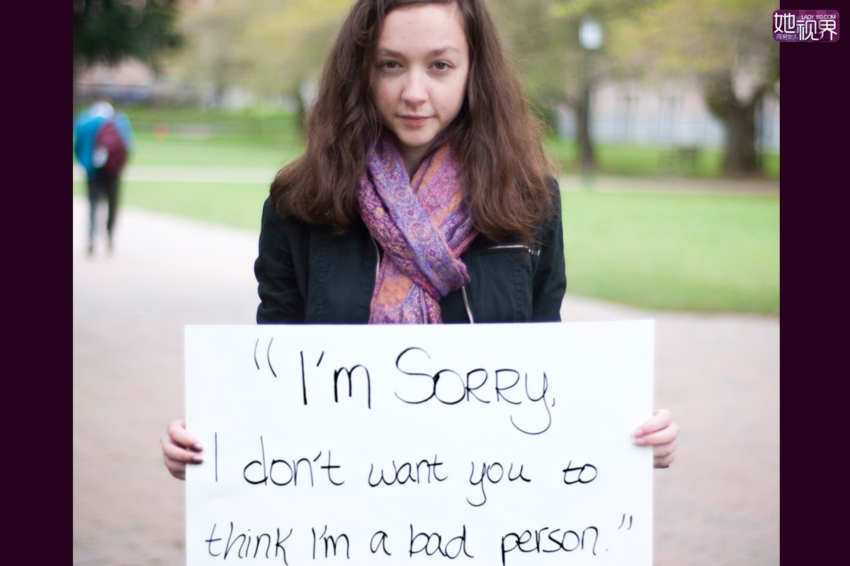 “对不起，我不想让你觉得我是个坏人。”