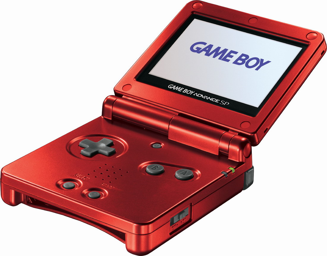 游戏史上历代掌机进化一览game boy advance sp,2003.
