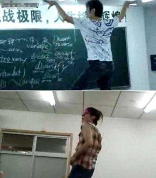 网上流传80后教师课桌上当众跳艳舞视频。2009年9月，被网友称为长沙最帅教师的周思成再度被忆起，关于他英语课上跳辣舞的视频在网上疯传，伴随着女大学生的尖叫和音乐，他在讲台上尽情挥洒，最后还跳上课桌舞一会，不时有女生拿出手机拍摄，许多网友大呼雷人，认为在课堂上辣舞有伤体统，也有女生辩称这样的老师最受人欢迎。