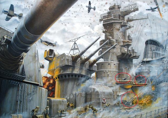 96式25毫米机关炮的实际射速可以达到110发/分，也就是说每分钟大和号上仅这种火炮就能够打出17820发炮弹。如果单纯的对比射速，不及我国两门1130型近防炮，但实际上1130型近防炮无法持续打出这么多炮弹。