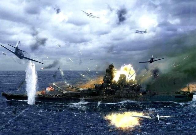 但是，在舰载机面前，大和号犹如一头被困住的巨兽。为了能够保住这艘巨舰，96式25毫米机关炮炮位上的士兵们犹如被宰杀的猪一样嚎叫，但他们的抵抗显然无济于事，绝望在一波又一波的舰载机攻击之后出现。