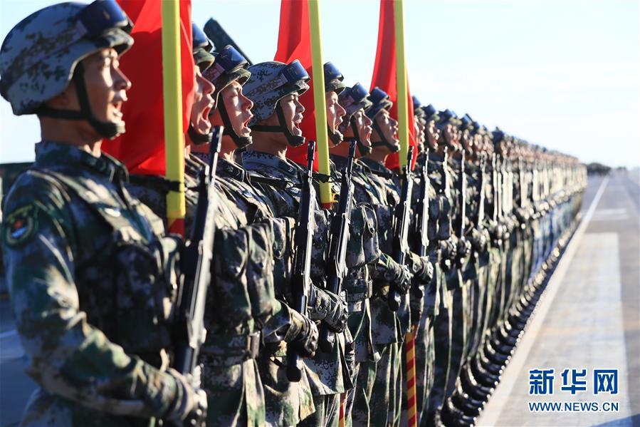 7月30日上午9时，庆祝中国人民解放军建军90周年阅兵将在朱日和训练基地举行。这是受阅部队在进行准备。新华社记者吴晓凌摄（来源：新华网）